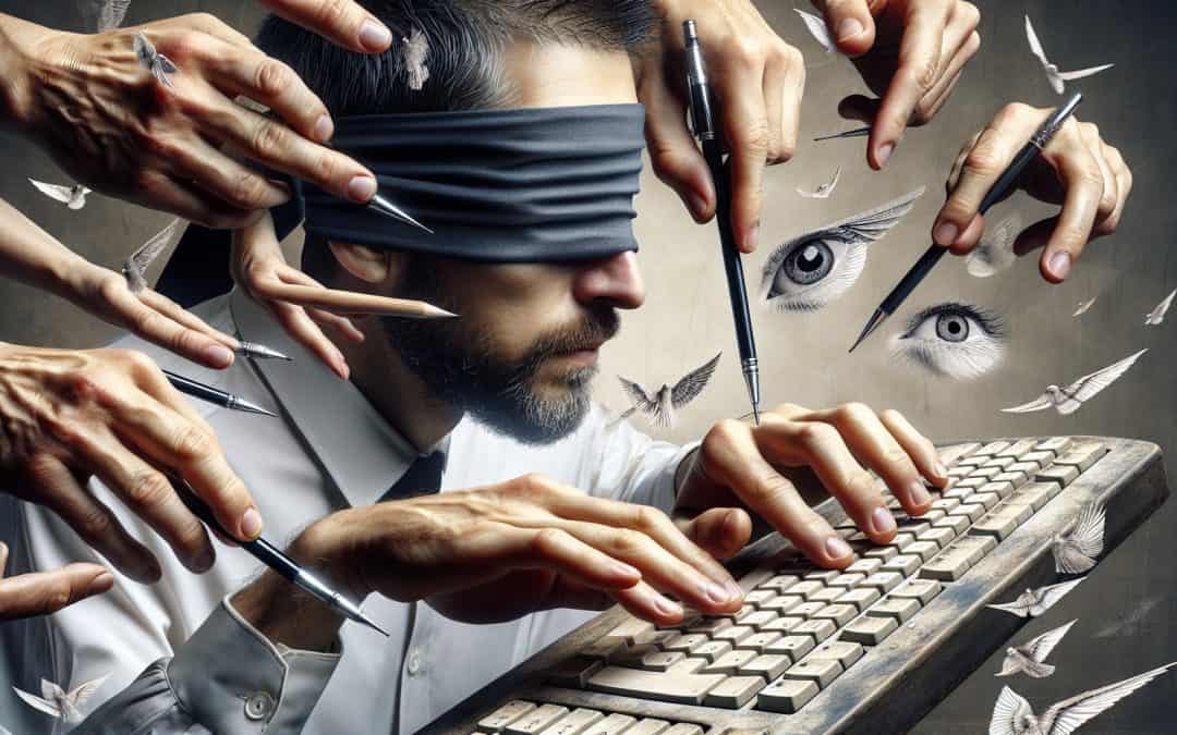 Pravi eksperiment: igranje s povezom i nasumičnim tipkanjem