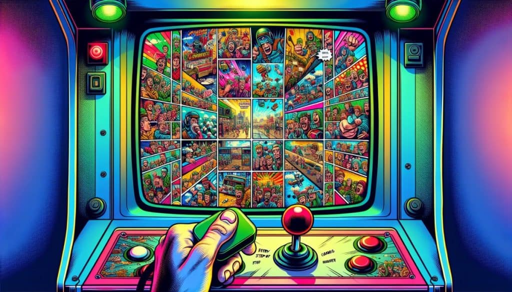 Automat koji prikazuje tvoju igru kroz komične stripove