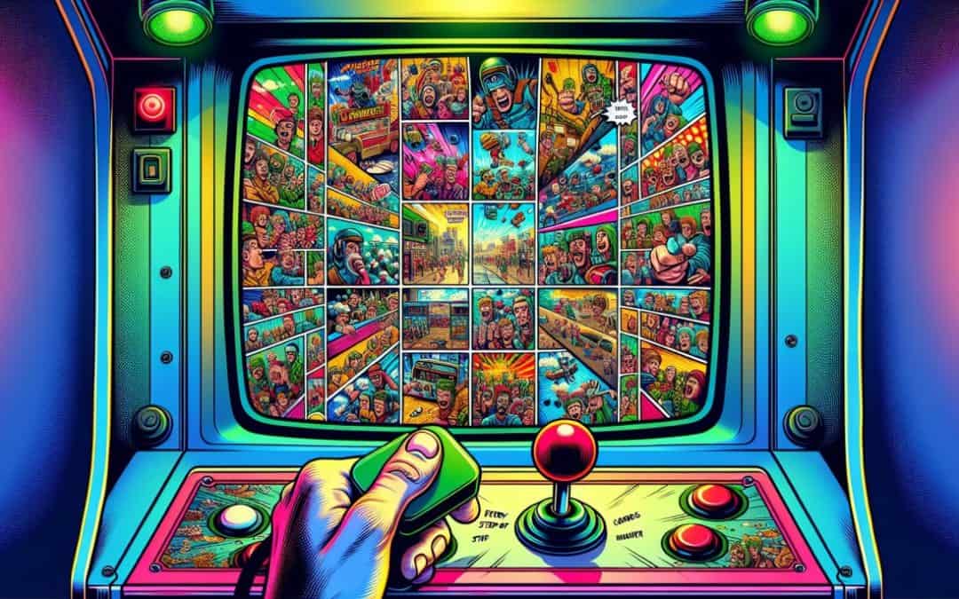 Automat koji prikazuje tvoju igru kroz komične stripove